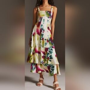 Anthropologie Multicolor Maxi Dress